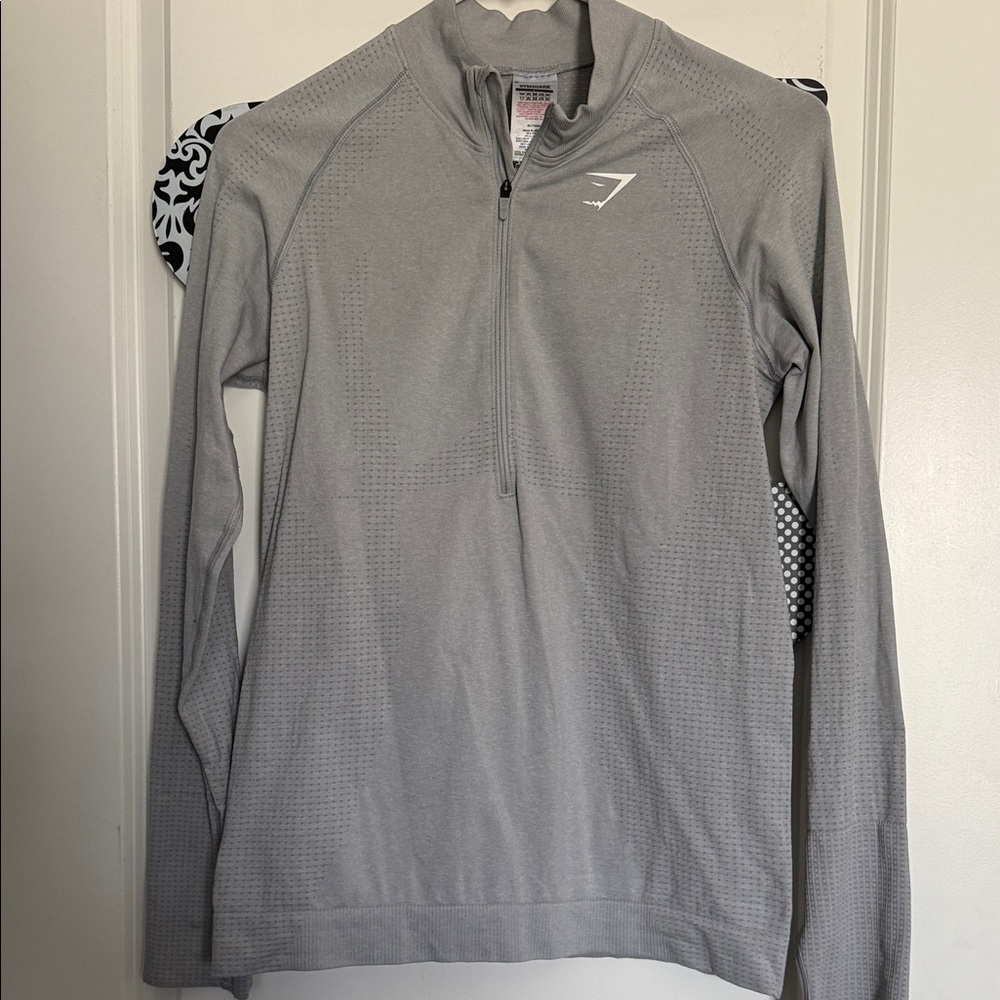 Gymshark Gray Long Sleeve Blouse